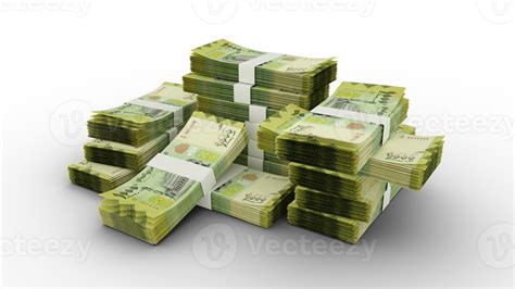 Free Stack of Yemeni rial notes. 3D rendering of bundles of banknotes 23546179 PNG with ...