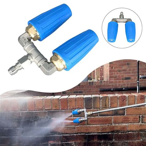 High Pressure Washer Rotating Dual Turbo Nozzle Spray Tip Psi