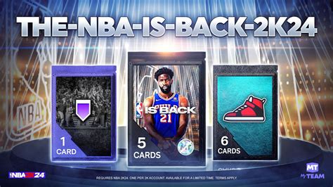 The Nba Is Back 2k24 For Nba Is Back Unsellable Pack Hof Badge Or Diamond Shoe Pack Nba 2k24