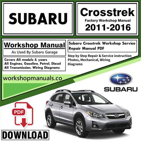 Subaru Crosstrek Workshop Repair Manual Workshop Repair Manuals