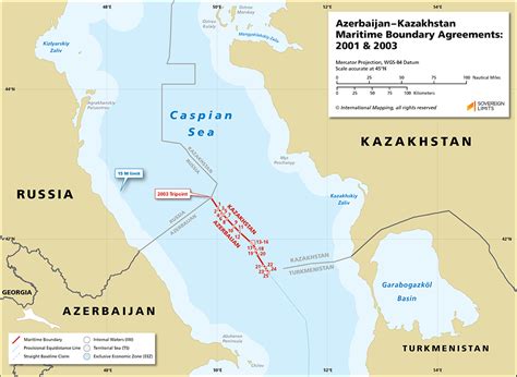 Azerbaijankazakhstan Maritime Boundary Sovereign Limits