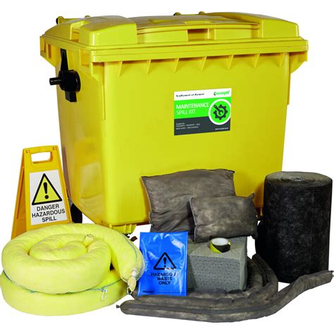 Ecospill Maintenance Spill Kit 1000L Absorbent Capacity Per Kit