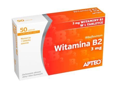 APTEO Witamina B2 50 Tabl APTEO FIRMY MARKI DERMOeco Twoja