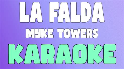 LA FALDA Karaoke Instrumental Myke Towers YouTube