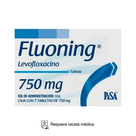 Fluoning Levofloxacino 750 Mg 7 Tabletas Bodega Aurrera Despensa A