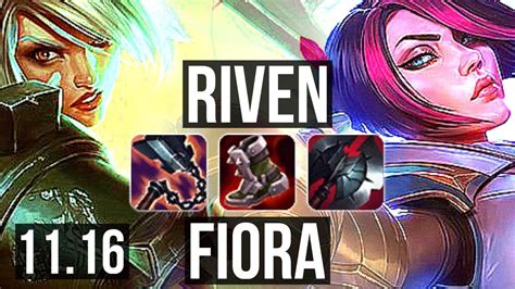 RIVEN Vs FIORA TOP 10 0 4 2 4M Mastery Legendary 500 Games