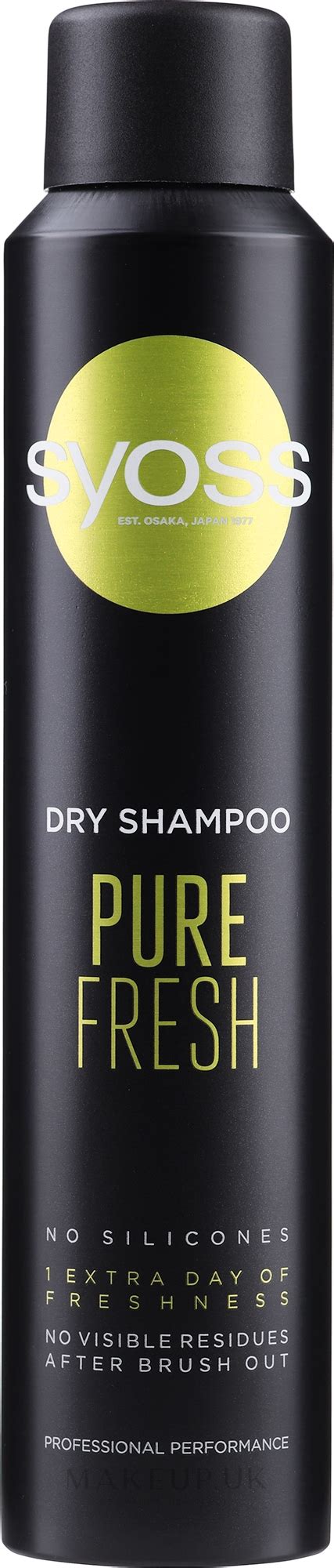 Syoss Pure Fresh Dry Shampoo Dry Shampoo Makeup Uk