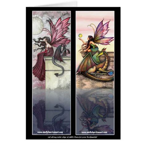 Dragon Fairy Bookmark Cards By Molly Harrison Zazzle