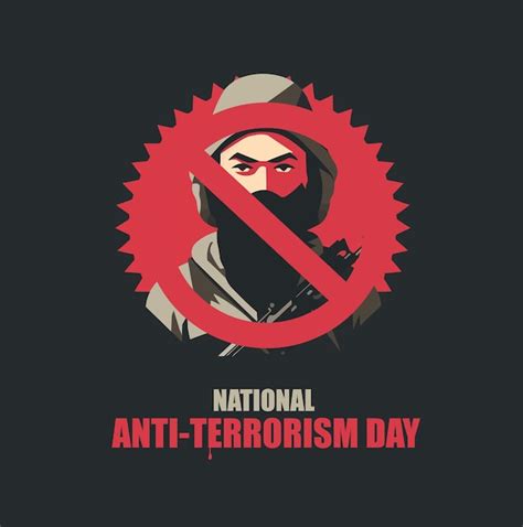 Premium Vector National Antiterrorism Day Vector