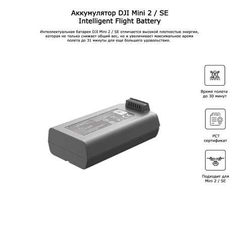 Аккумулятор DJI Mini 2 / SE Intelligent Flight Battery - купить с ...