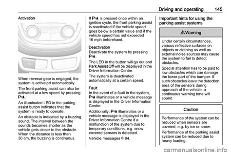 Display VAUXHALL MOKKA 2016 Service Manual 231 Pages