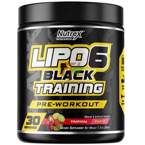 Nutrex LIPO 6 BLACK TRAINING (30 порций) - Купить предтреник ЛИПО6 в ...