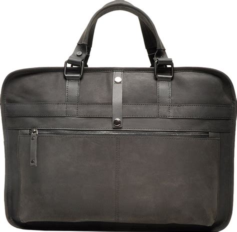 Berba Leather Laptop Workbag 17" Black