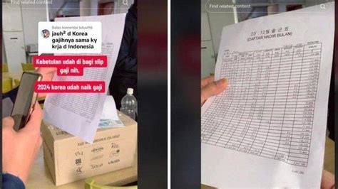 Viral WNI Jadi Tukang Kuli Di Korea Selatan Pamer Slip Gaji Sebulan