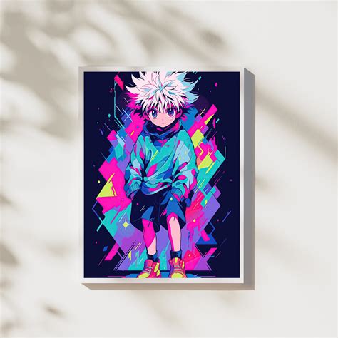 Killua Digital Print Killua Wall Art Killua Illustration Anime