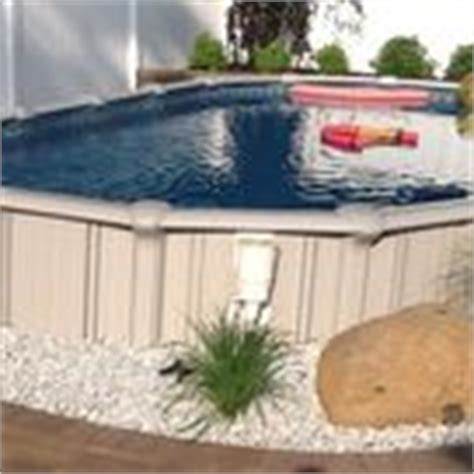 15x30 Sharkline Semi Inground Pool With Deck And Pavers Brothers 3