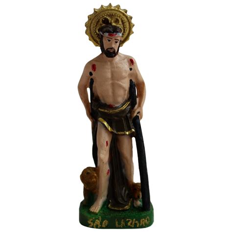 Imagem De Sao Lazaro - Imagem de São Lázaro Resina Nacional - 7 cm - Casa da Mãe Artigos ...