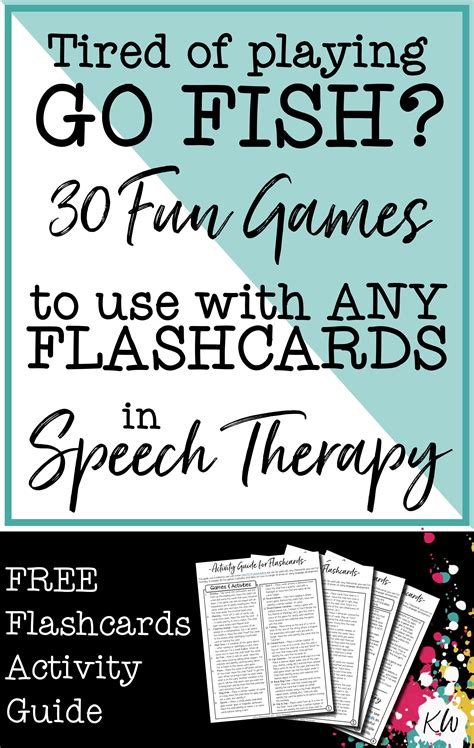 Speech Therapy Flash Cards Printable