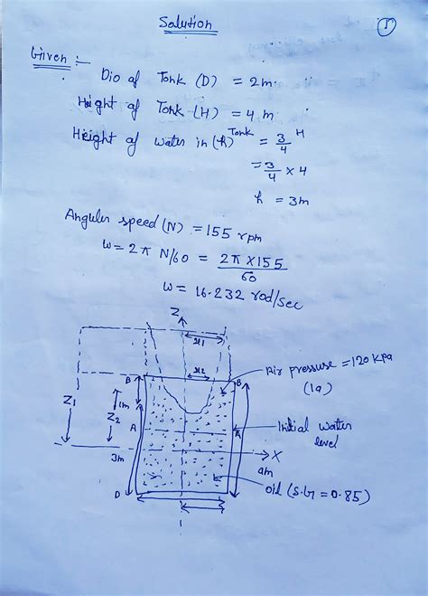 Solved Fluid Mechanics Civil Engineering 3 A 2m Diameter Closed