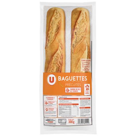 Baguettes Pr Cuites Longue Conservation U X G La Belle Vie