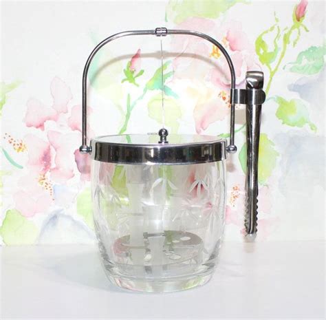 Vintage Sasaki Bamboo Ice Bucket With Hinged Stainless Steel Etsy