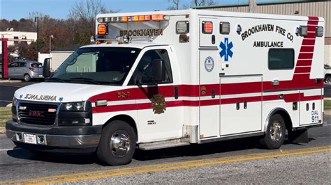 Brookhaven Fire Company Ambulance Responding Youtube