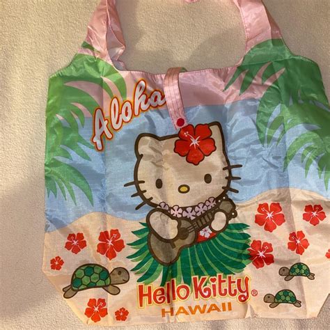 Hawaiian Tan Hello Kitty Tote bag(with tag still on... - Depop