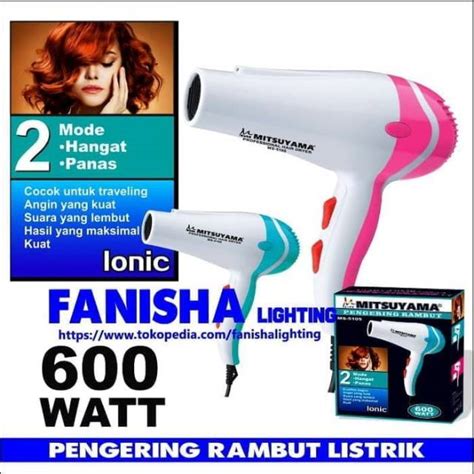 Jual Hair Dryer Mitsuyama MS 5105 Pengering Rambut Lipat 600 Watt