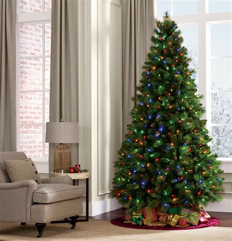 Ge 7 5 Pre Lit Dual Color Valley Pine Energy Smart Pre Lit Christmas