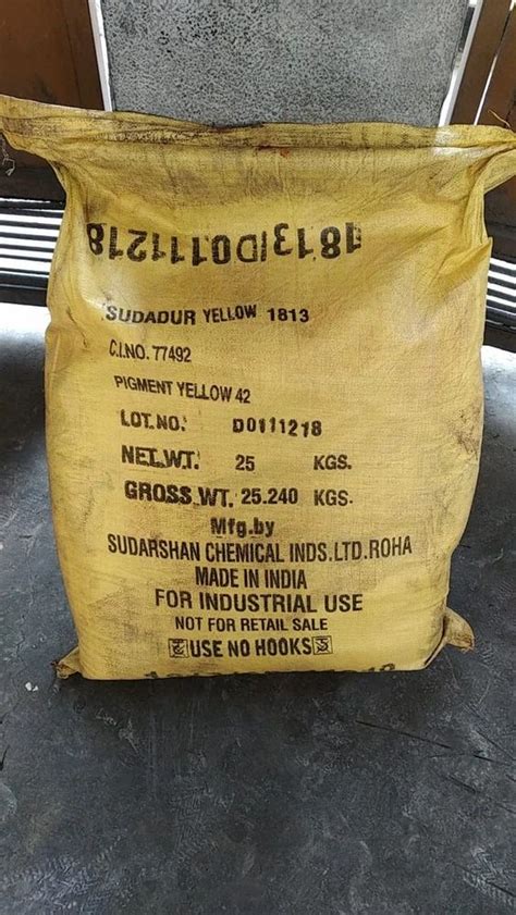 Sudarshan Yellow Oxide Powder At Kg Sudarshan Chemicals In