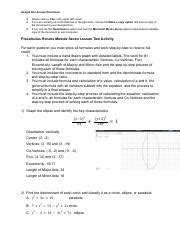 Copy Of Precalculus Honors Module Seven Lesson Two Activity Pdf