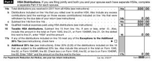 2017 HSA Form 8889 Instructions And Example HSA Edge