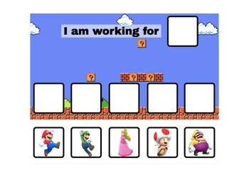 Mario Token Board By Individualized Visuals Teachers Pay Teachers