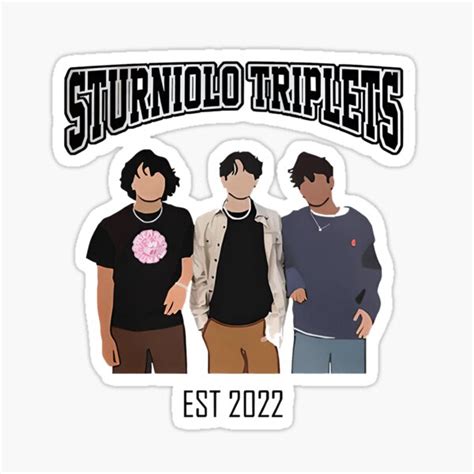 Sturniolo Triplets Group Shirt Sturniolo Triplets Sticker For Sale