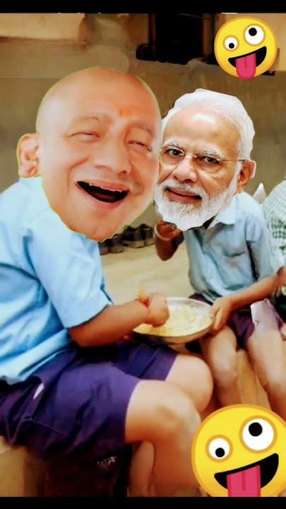 😂योगी जी और मोदी जी दोनों ने मिलकर खाया एक ही थाली में खाना🤣।comedy Shorts Youtubeshorts Youtube