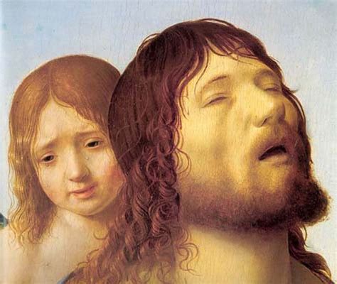 Antonello Da Messina 1430 1479 Cristo Morto Sostenuto Da Un Angelo