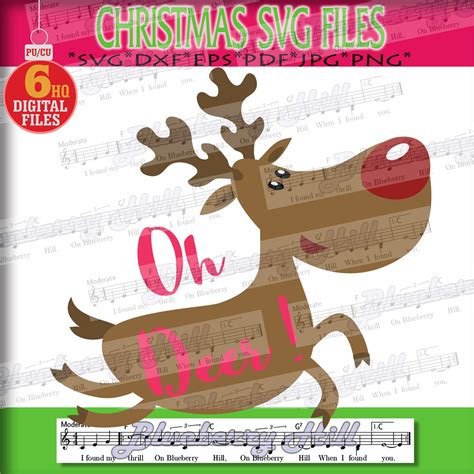 Deer SVG - Xmas Deer Svg - Christmas Deer SVG - Christmas SVG - Xmas ...