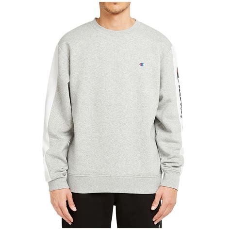 Champion Panel Crew Sweater Heather Grey Costco Australia