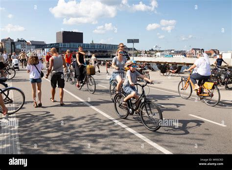 Copenhagen Bikes People Cycling On A Specific Cycle Path