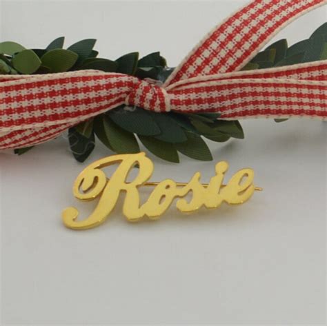 Gold Name Pin Personalized Name Pin Custom Wedding Etsy