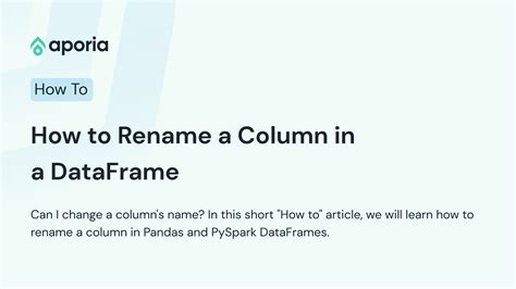 Rename Pandas Columns Easy Guide With Examples