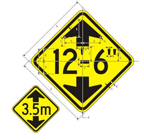 W12 2 Low Clearance English Signs And Safety Devices