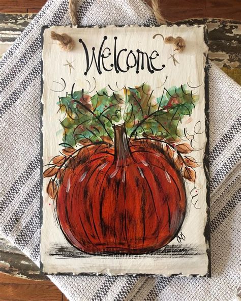 Fall Slate Sign Fall Sign Fall Decor Personalized T Etsy