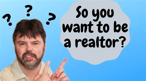 How To Become A Realtor Youtube