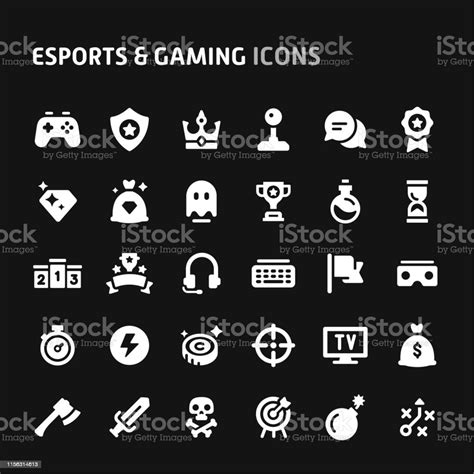 Esports Gaming Vector Icon Set Stock Illustration Download Image Now