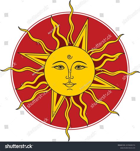 Sun Sun Face Symbol Sun Face Stock Vector Royalty Free 2276606731