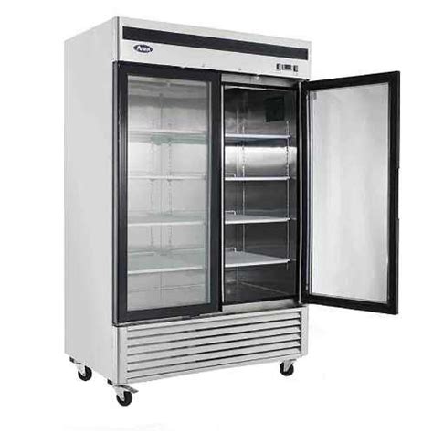 Frigo professionnel positive 2 portes vitrées 1300 Litres ATOSA