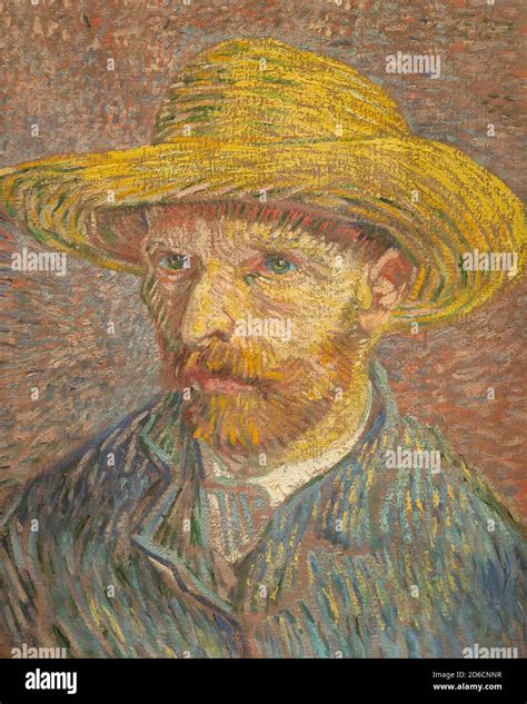 Self Portrait With A Straw Hat Vincent Van Gogh 1887 Metropolitan