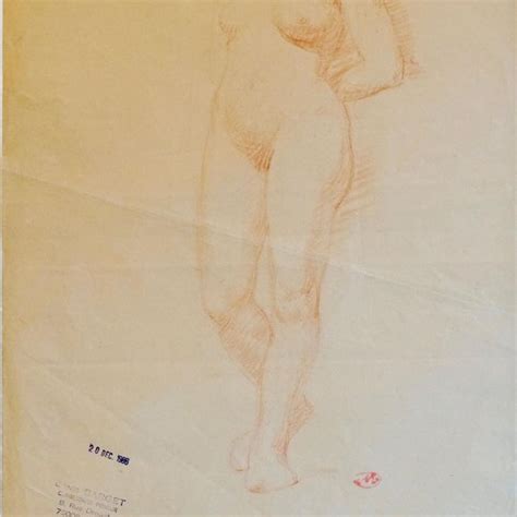 Aristide Maillol Original Sanguine Nude Drawing 1950s Drawings