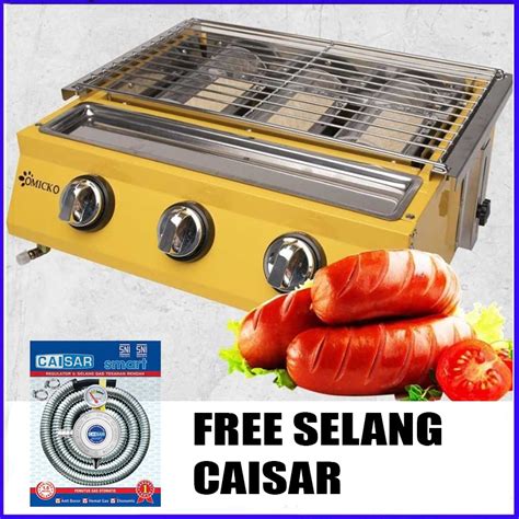 Jual Kompor Panggang Sosis Bbq Tungku Roaster Gas Griller Omicko Lr